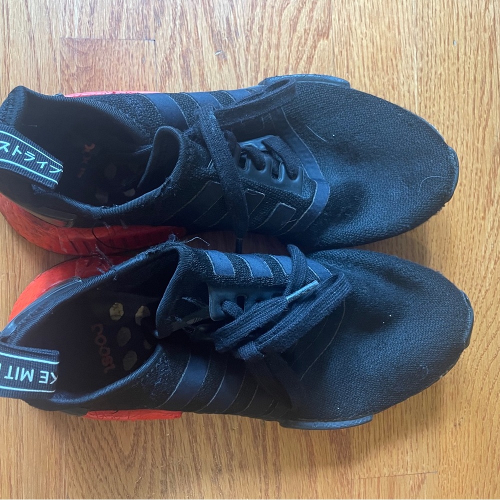 Adidas nmds black and orange